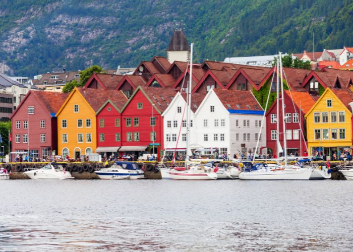 Bryggen, also known as the Hanseatic Whar