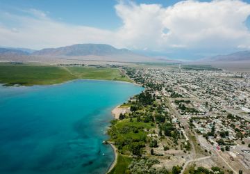 Issyk-Kul Lake in Kyrgyzstan