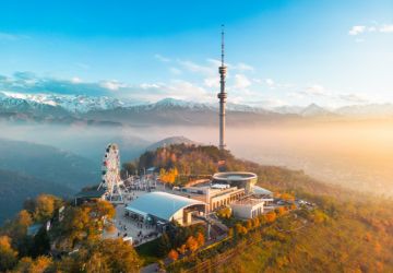 Kok Tobe Hill in Almaty, Kazakhstan