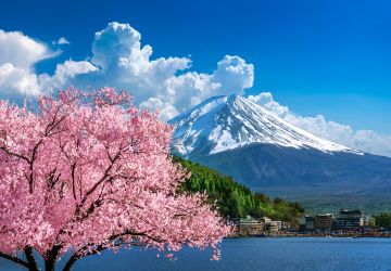 Mount Fuji, Japan's iconic snow-capped volcano and cultural symbol