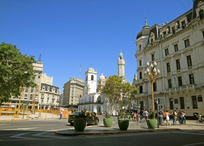 Plaza de Mayo, the main square of Buenos Aires, Argentina