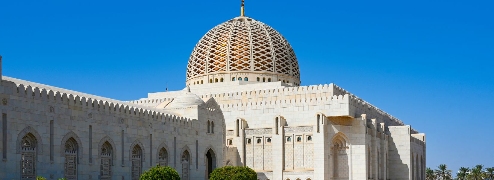 Sultan Qaboos Grand Mosque, located in Muscat