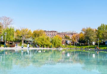 Swan Lake in Yerevan, Armenia
