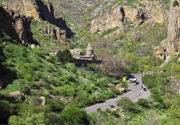 the Geghard Monastery