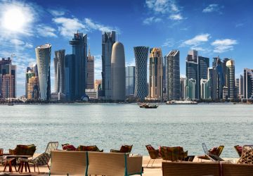 the iconic Doha Corniche in Qatar