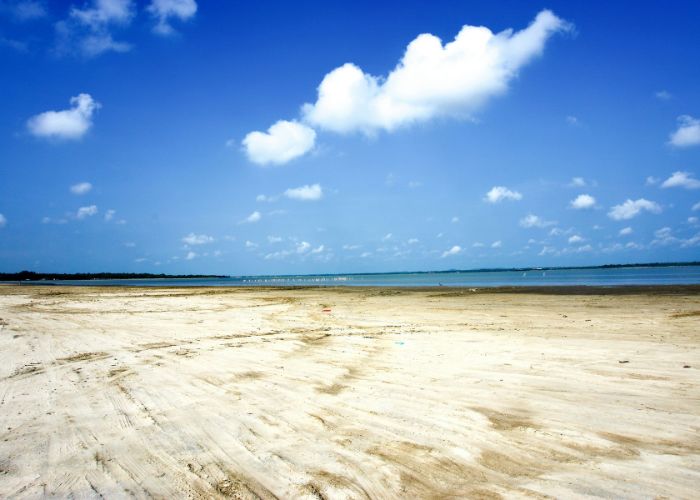 white sand beach