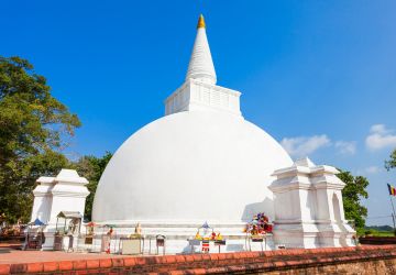 Buddhist monument in Anuradhapura, Sri Lanka