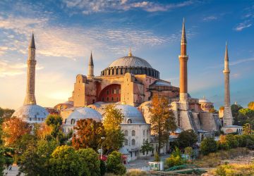 Hagia sophia, famous landmark of istanbul, turkey.