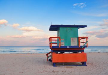 Miami south beach sunset