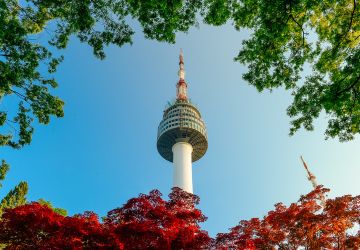 N Seoul Tower, a prominent landmark in Seoul