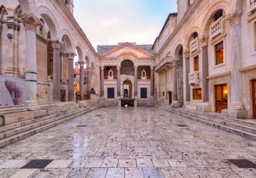 Peristyle of Diocletian's Palace in Split