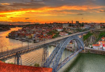 Porto with dom luis