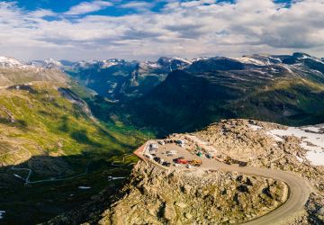 the Geiranger Skywalk at Dalsnibba