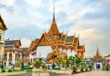 the Grand Palace complex in Bangkok, Thailand